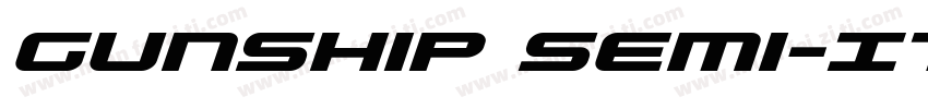 Gunship Semi-Italic字体转换